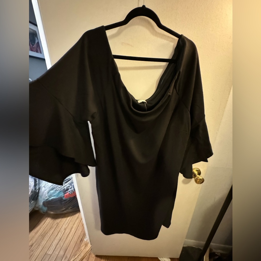 Black off the shoulder dress